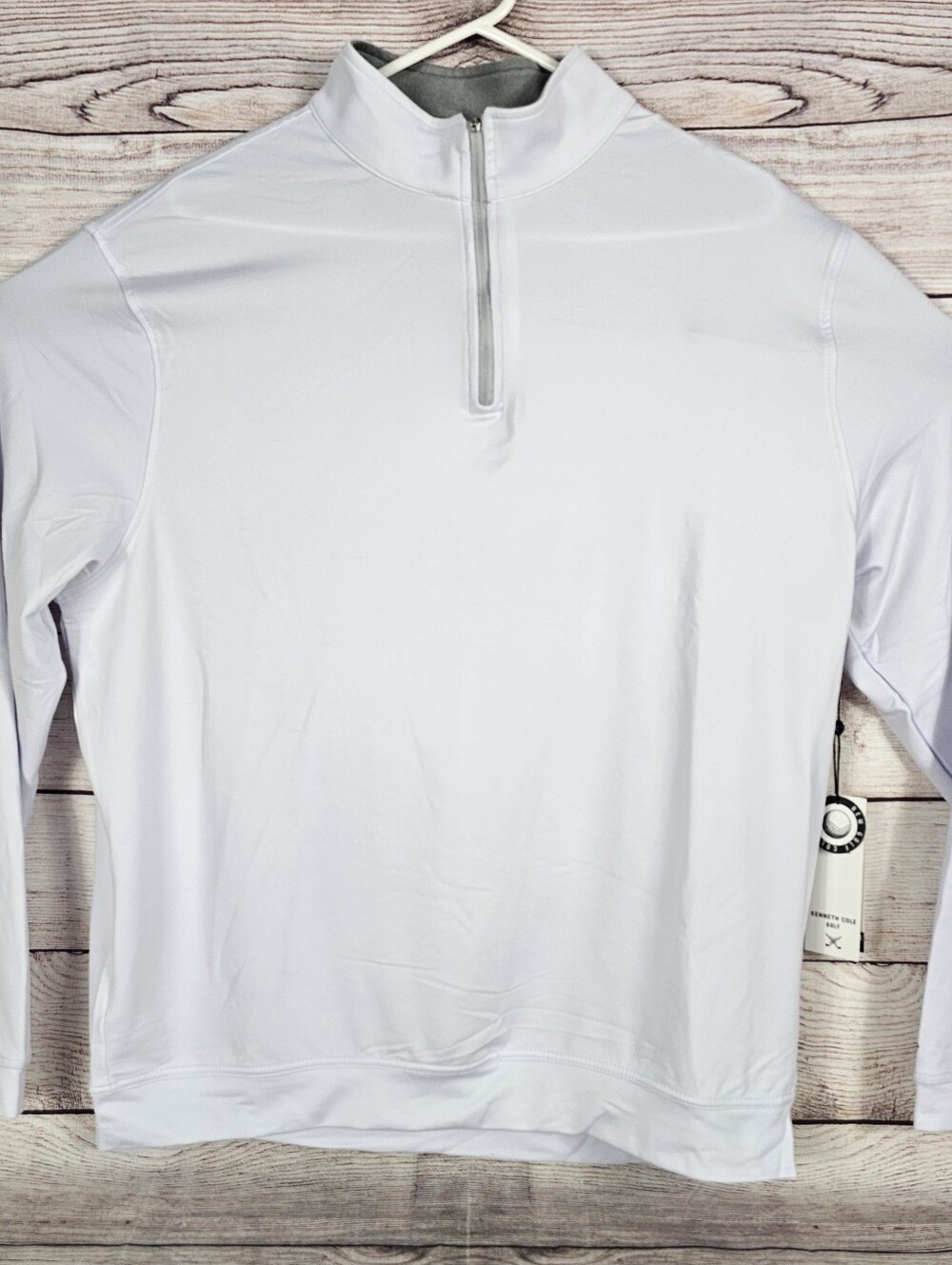 Kenneth Cole Mens White Golf Quarter-Zip Pullover Sweater Size XL NEW